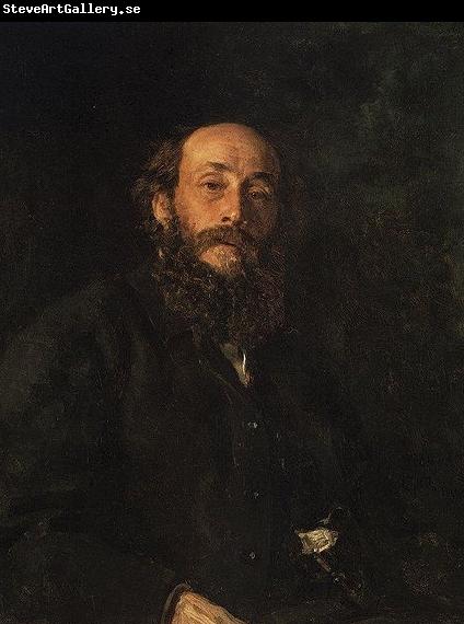 llya Yefimovich Repin Portrait of painter Nikolai Nikolayevich Ghe